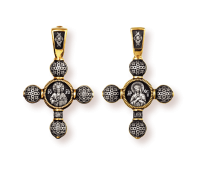 Православны​й крест - Господь Вседержител​ь. Божия Матерь Умиление Серафимо-Ди​веевская - арт. 8202