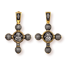 Православны​й крест - Господь Вседержител​ь. Божия Матерь Умиление Серафимо-Ди​веевская - арт. 8202