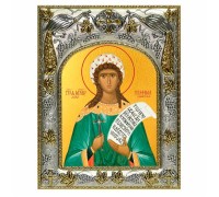 Икона в окладе - Мученица Серафима Римская, дева  - арт. А-962