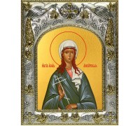 Икона в окладе - Юлия (Иулия) Анкирская (14x18 см) - арт. А-994
