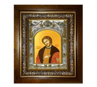 Икона в киоте - Александр Невский, благоверный князь (20x24 см) - арт. АК-453