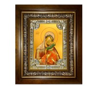 Икона в киоте - Акидимская икона Божией Матери (Взыграние младенца) (24x30 см) - арт. ВК-330