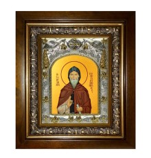 Икона в киоте - Александр Константинопольский, преподобный (20x24 см) - арт. АК-093