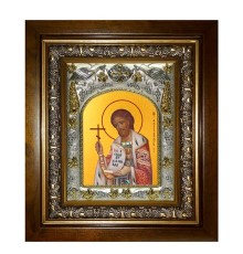 Икона в киоте - Александр Невский, благоверный князь (20x24 см) - арт. АК-410