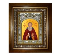 Икона в киоте - Александр Свирский преподобный (20x24 см) - арт. АК-6880