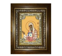 Икона в киоте - Алексий (Алексей) митрополит Московский и всея Руси святитель (24x30 см) - арт. ВК-763