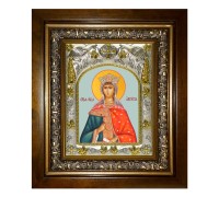 Икона в киоте - Августа Римская мученица, императрица (20x24 см) - арт. АК-8637