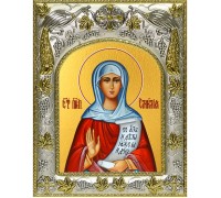Икона в окладе - Емилия (Эмилия) Кесарийская (Каппадокийская) преподобная (14x18 см) - арт. А-8598