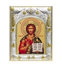 Икона в окладе - Господь Вседержитель (14x18 см) - арт. А-104