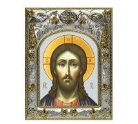 Икона в окладе - Господь Вседержитель (14x18 см) - арт. А-111