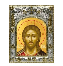 Икона в окладе - Господь Вседержитель (14x18 см) - арт. А-136