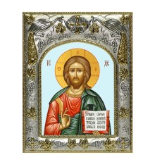 Икона в окладе - Господь Вседержитель (14x18 см) - арт. А-4106