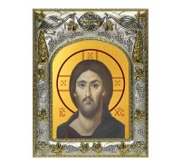 Икона в окладе - Господь Вседержитель (14x18 см) - арт. А-6101