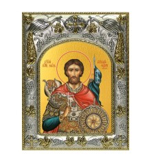 Икона в окладе - Святой Александр Невский - арт. а447