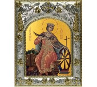 Икона в окладе - Великомученица Екатерина (14x18 см) - арт. А-542