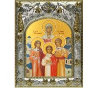 Икона в окладе - Вера, Надежда, Любовь и София - арт. а917