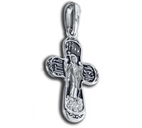Серебряный крест - Ангел Хранитель - малый - арт. КСЧ 2403