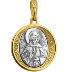 Образ "Матрона" (серебро 925 позолота) - арт. 200537