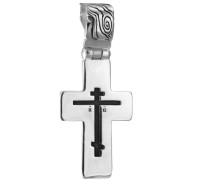 Крест нательный под древо малый (серебро 925) - арт. 100675c