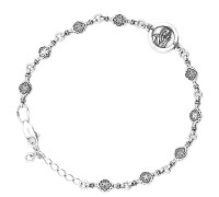 Браслет с иконкой Казанской Божией Матери (серебро 925) - арт. 10к-002