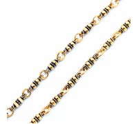 Цепь литая кованая (позолота, эмаль) - арт. 23-015