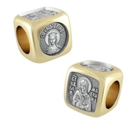 Бусина - "Великомученица Екатерина, Николай Чудотворец, Матрона, Ангел Хранитель" - арт. 10.016