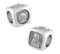 Бусина - Святая Ксения, Николай Чудотворец, Матрона, Ангел Хранитель - арт. 10.022Р