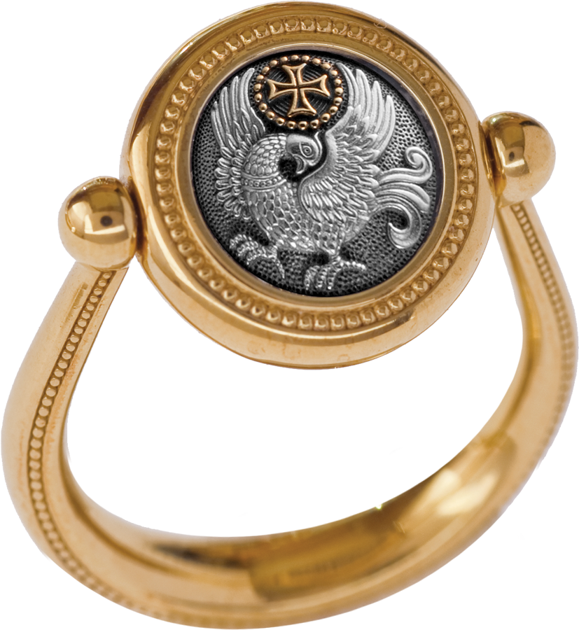 Перстень с иконой "Святая блаженная Матрона". Печатка с орлом. Кольцо с ликами святых. Православные перстни. Перстень царица