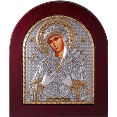 Икона Божией Матери Семистрельная 11х13  см - арт. EK3XAG-152