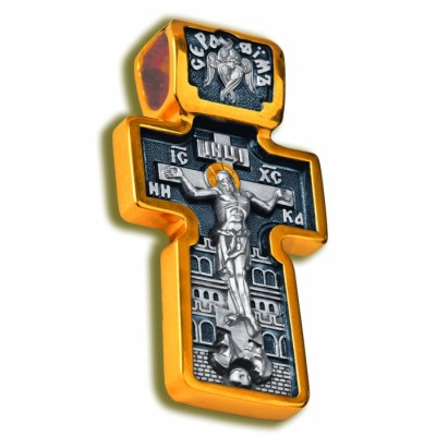 Крест (средний) - Святой Апостол Андрей Первозванный - арт. КСЧЗ 3219