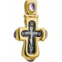 Крест нательный - "Праздничный" (серебро 925 с позолотой) - арт. 100587