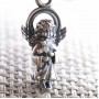 Подвеска "Ангелочек с крестиком и Вифлеемской звездой" серебро 925 - арт. 102.632
